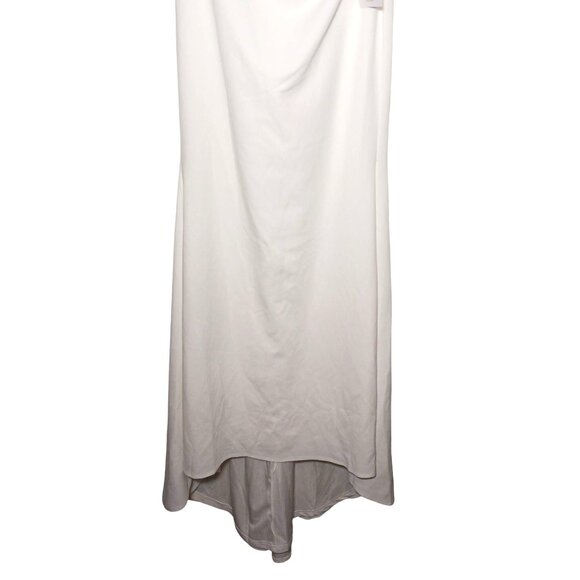 NEW Lulus To Be Yours Ivory Strapless Pleated Mermaid Maxi Dress Size M‎ - Picture 5 of 16